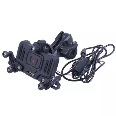 Держатель телефона HFCM-33 TATA (крепление на руль), с беспроводной зарядкой